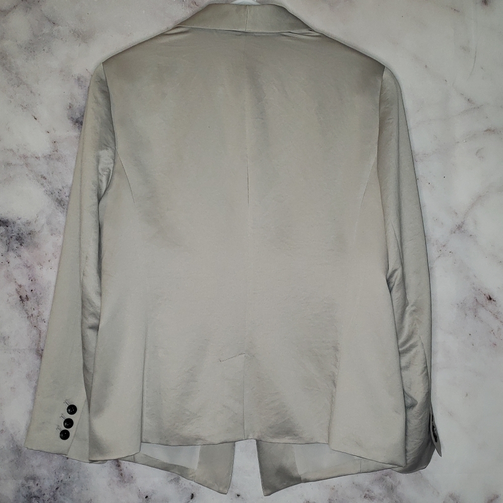 GAP satin sliver blazer size 14 - Picture 2 of 8